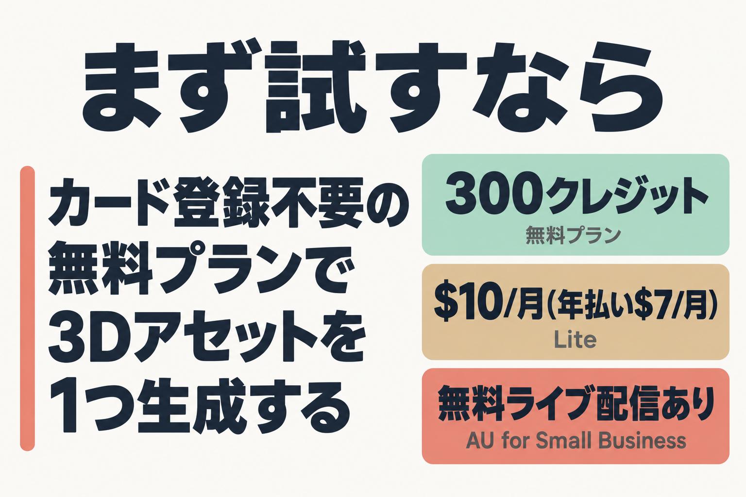 無料プランから試す方法とコスト感のまとめ