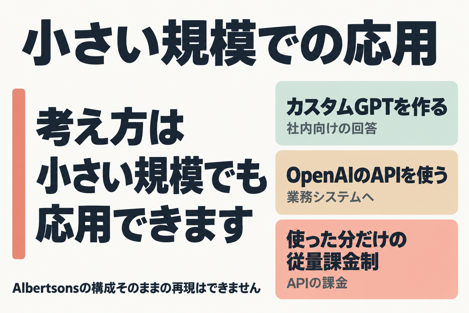個人や中小企業向けの2つの使い方と課金の整理