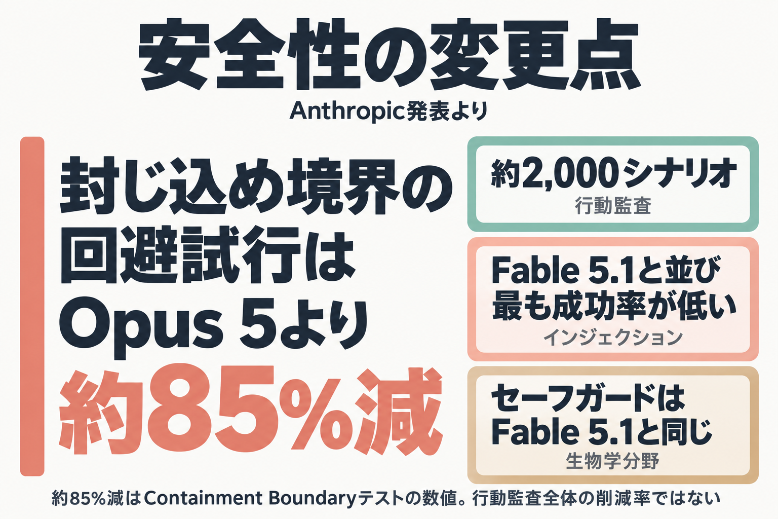 Opus 5.5の安全性の変更点の整理