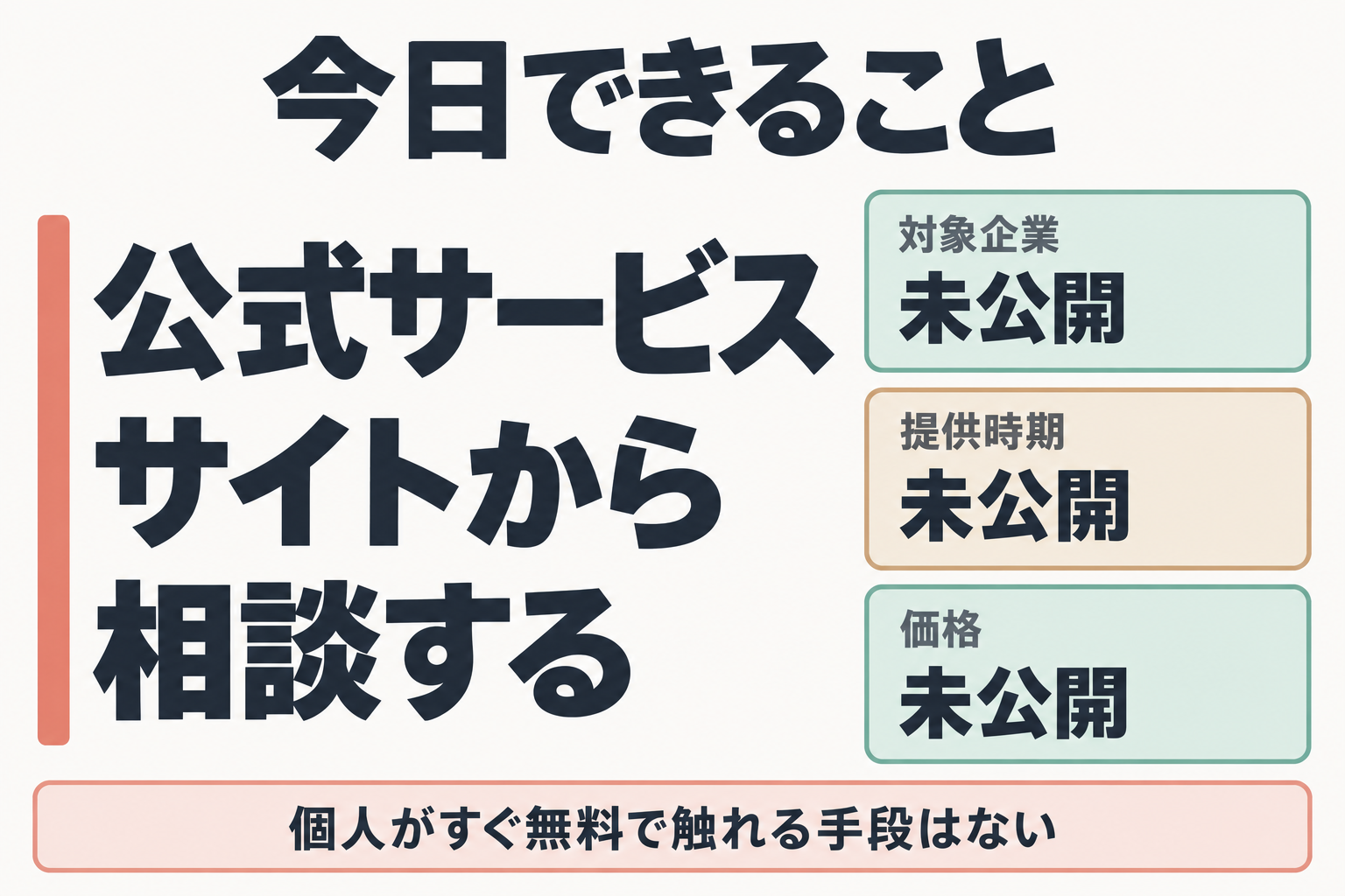 まとめ：公式サイトへの相談と未公開の条件