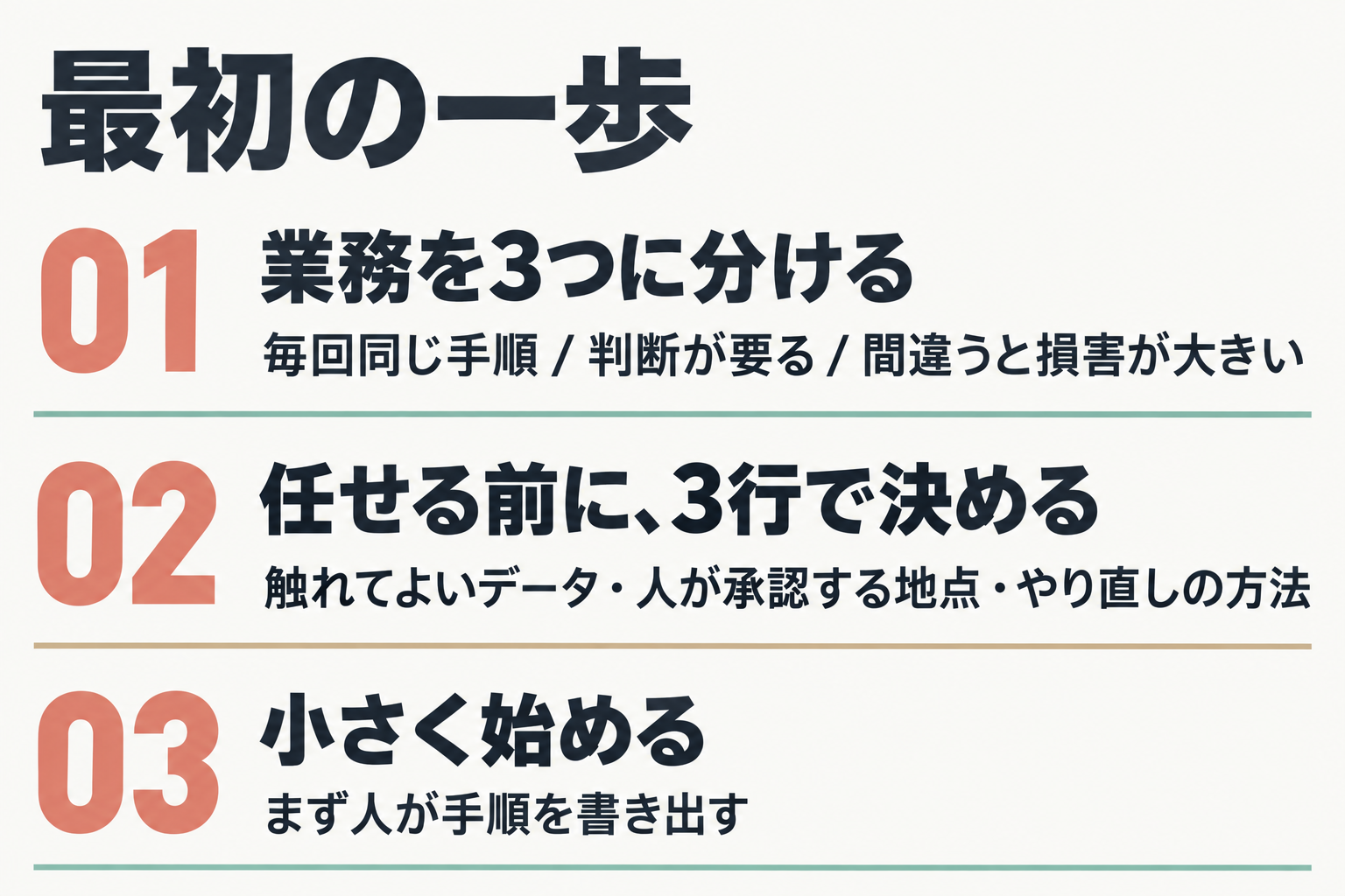 任せる準備の3手順